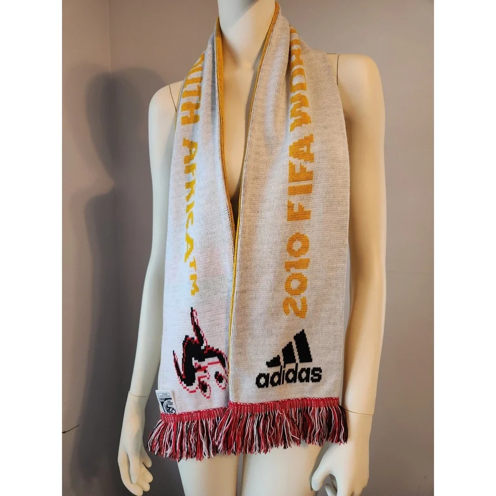 Adidas 2010 WORLD CUP SOUTH AFRICA Fifa TEAM SOCCER FUTBOL FAN KNIT Fringe SCARF